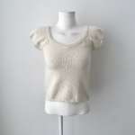 Свободный размер-Слоновая кость-Футболки