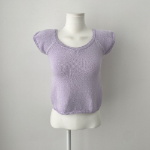 Свободный размер-Фиолетовый-Футболки
