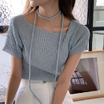 Свободный размер-Голубой-Джемперы