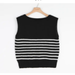 BOUCLE STRIPE – Knit T-shirt
