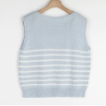 BOUCLE STRIPE – Knit T-shirt