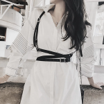 Waist Layered Strap Body Harness — кожаный многослойный боди-харнес для эффектных образов и стилистических акцентов