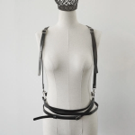 Waist Layered Strap Body Harness — кожаный многослойный боди-харнес для эффектных образов и стилистических акцентов