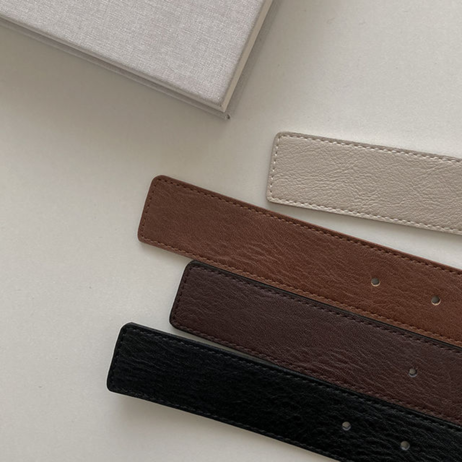 Modai Leather Belt — базовый кожаный ремень в минималистичном стиле для повседневных и деловых образов