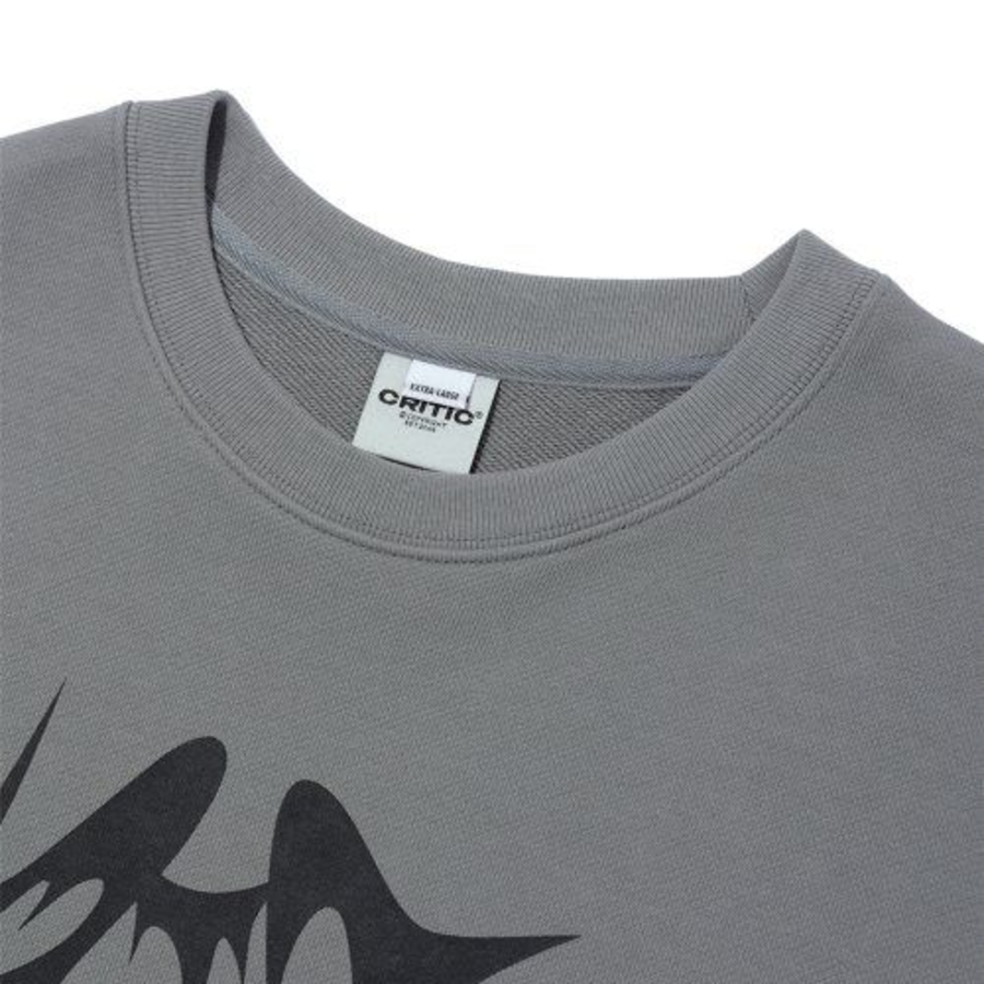 CRITIC Alien Graffiti Sweatshirt – Light Grey