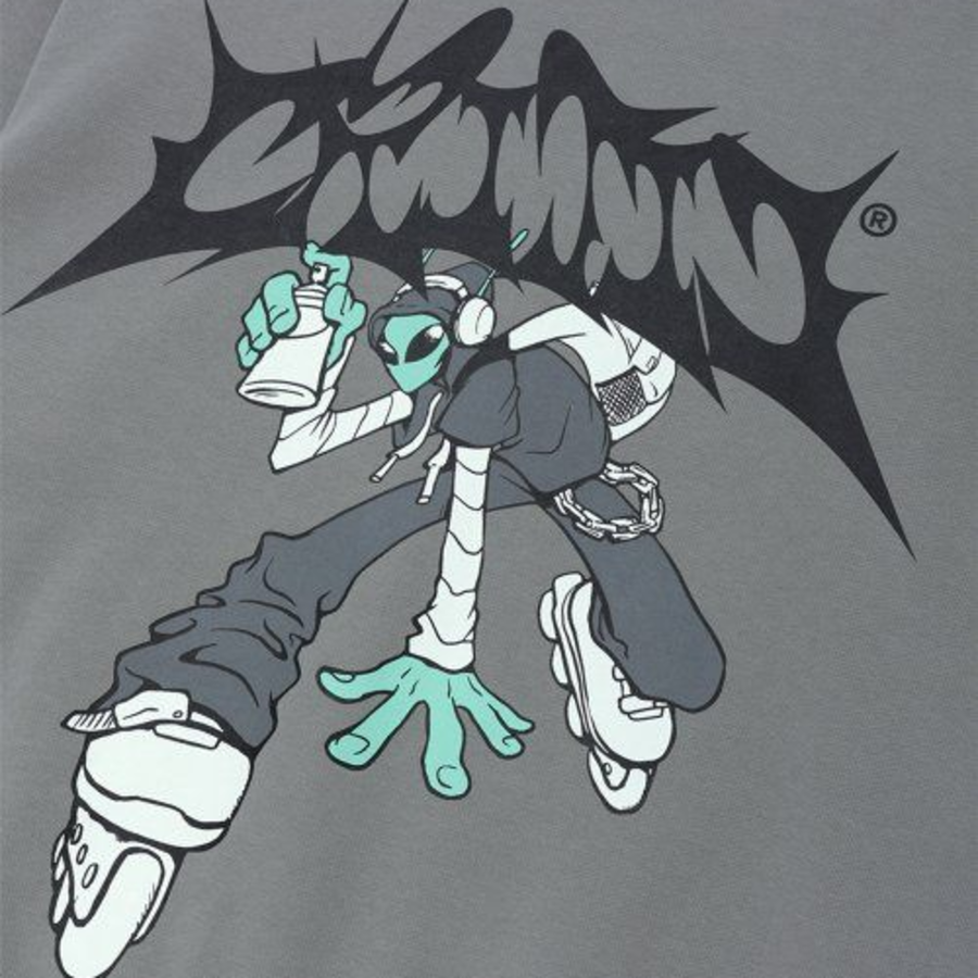 CRITIC Alien Graffiti Sweatshirt – Light Grey