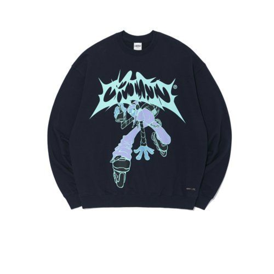 CRITIC Alien Graffiti Sweatshirt – Navy