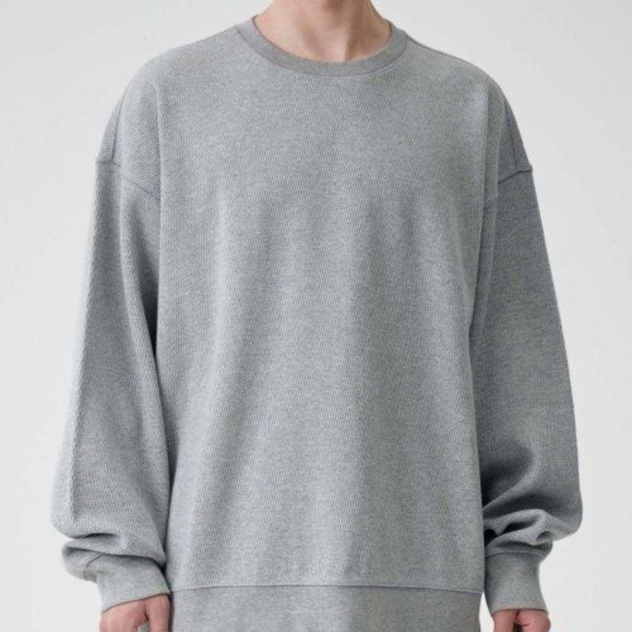 Musinsa Standard Honeycomb Oversized Sweatshirt – Grey