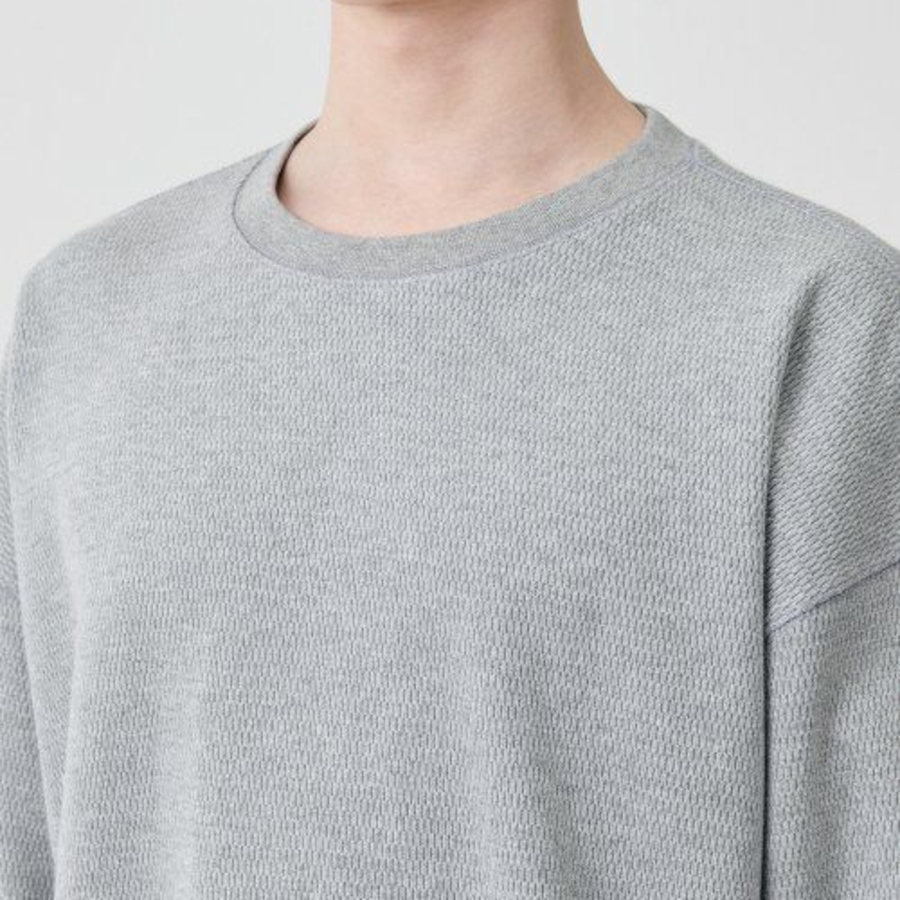 Musinsa Standard Honeycomb Oversized Sweatshirt – Grey