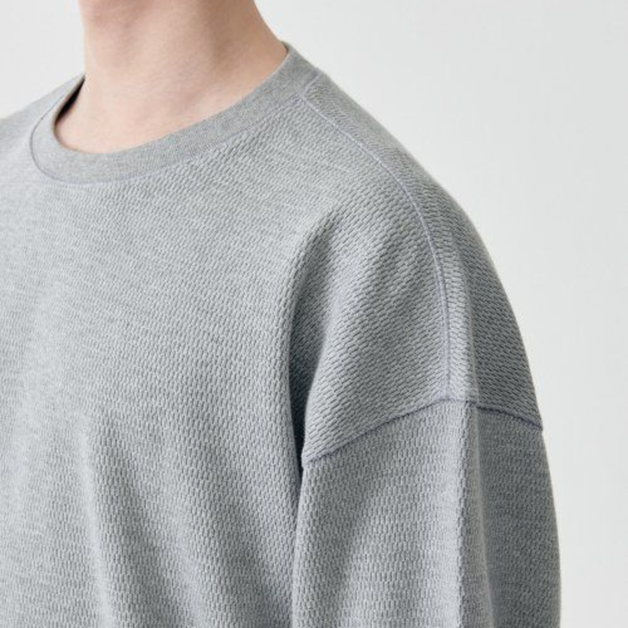 Musinsa Standard Honeycomb Oversized Sweatshirt – Grey