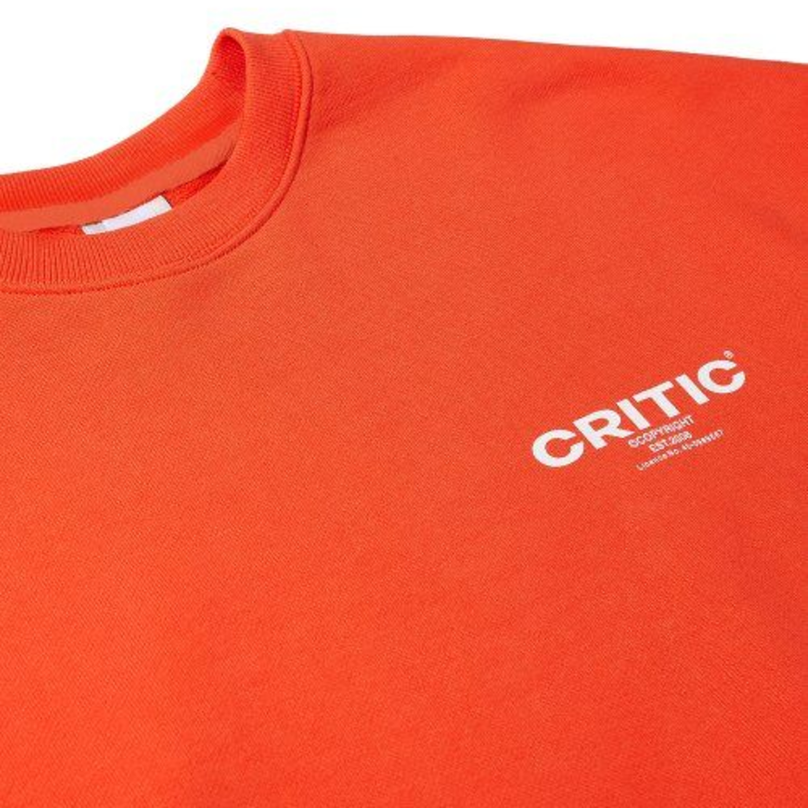 CRITIC OG Logo Sweatshirt – Orange