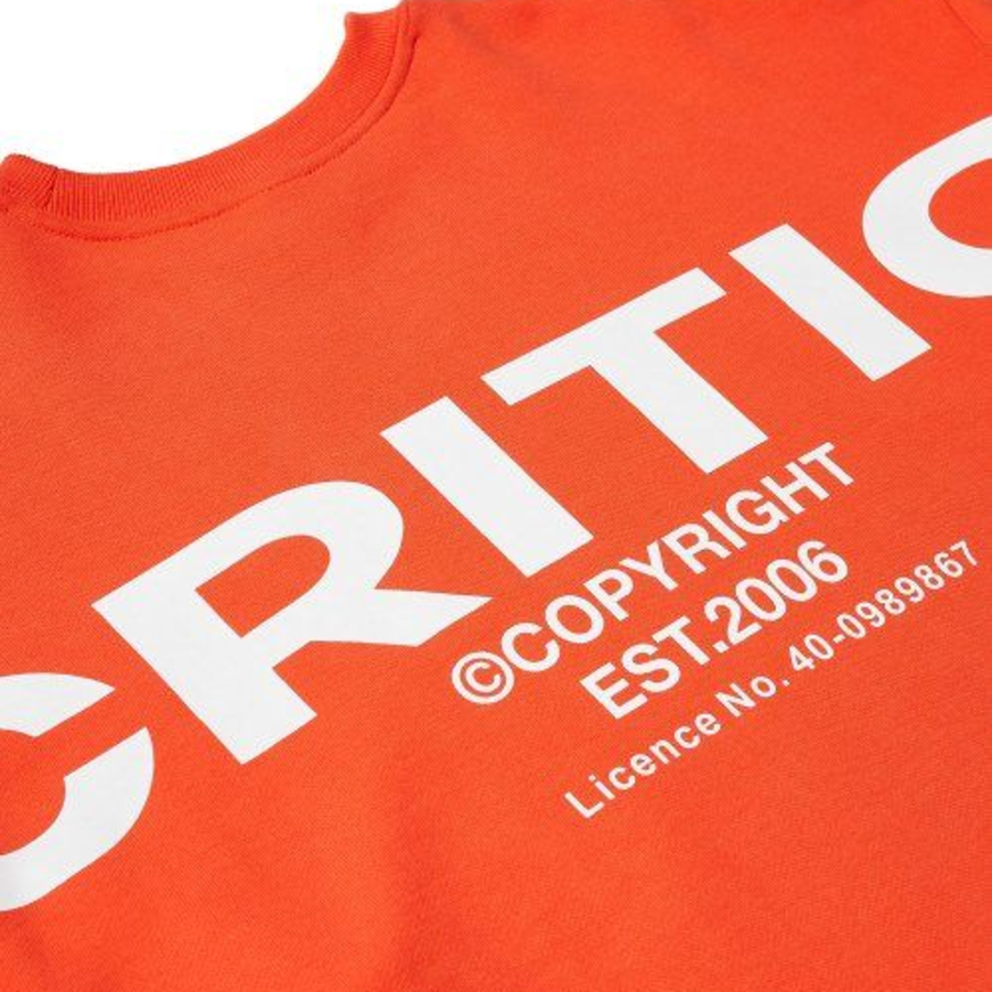 CRITIC OG Logo Sweatshirt – Orange