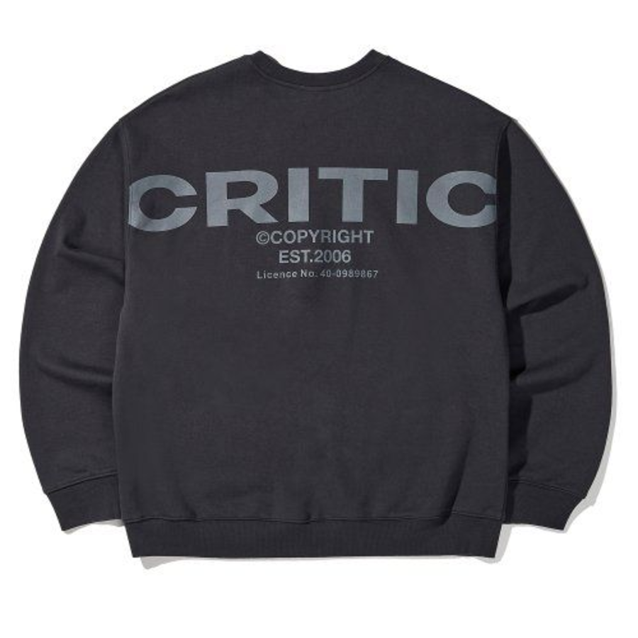 CRITIC OG Logo Sweatshirt – Charcoal