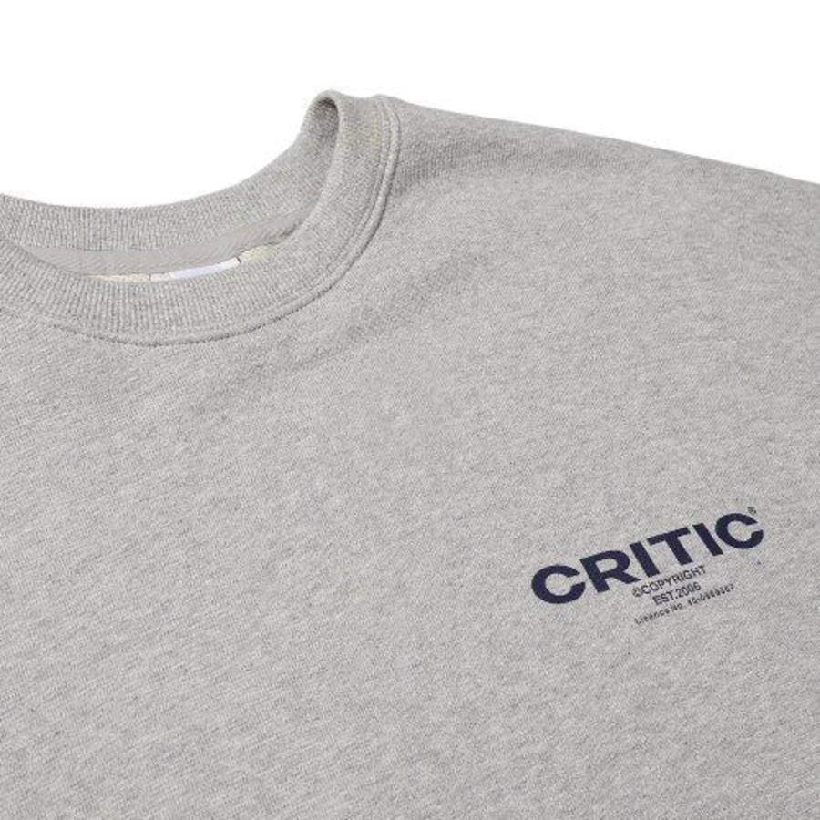 CRITIC OG Logo Sweatshirt – Grey