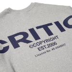 CRITIC OG Logo Sweatshirt – Grey