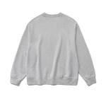 Melange Master Staten Emblem Oversized Sweatshirt – Light Grey