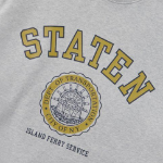 Melange Master Staten Emblem Oversized Sweatshirt – Light Grey