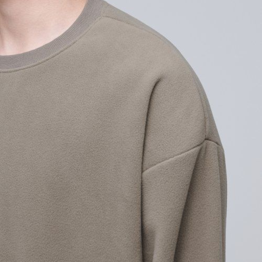 Musinsa Standard Oversized Polar Fleece Sweatshirt – Beige