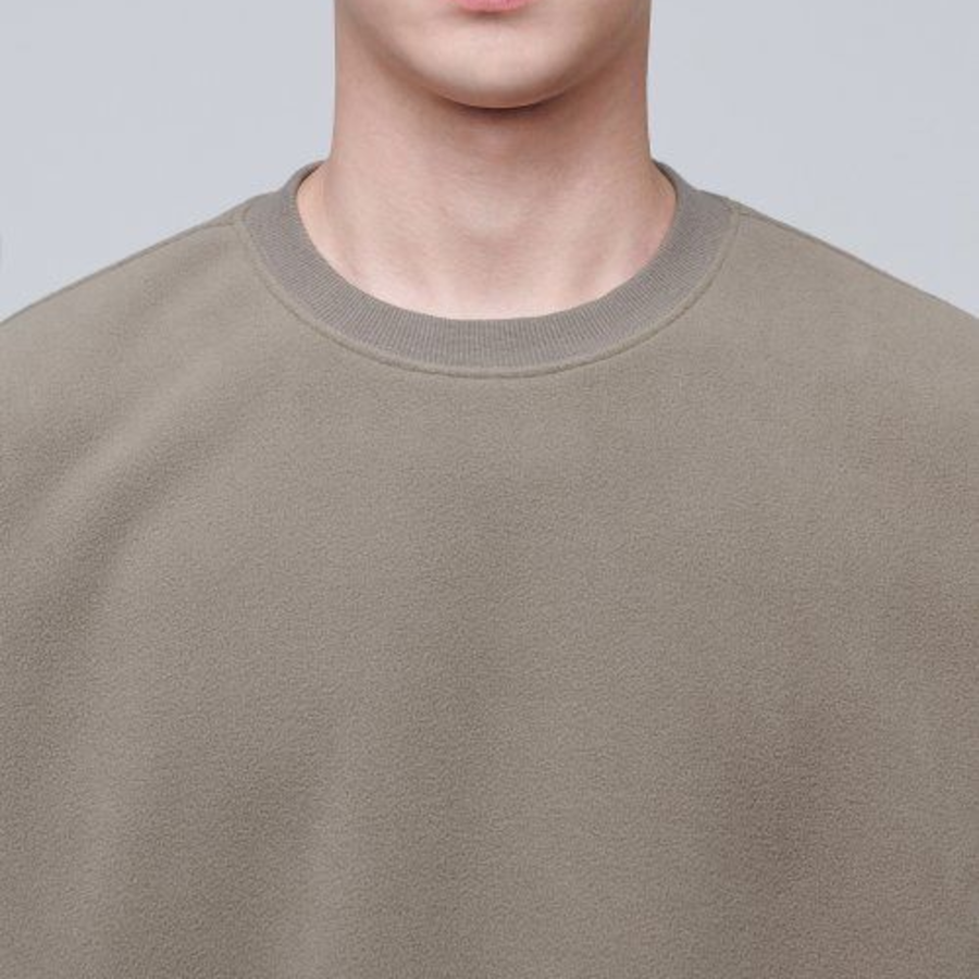 Musinsa Standard Oversized Polar Fleece Sweatshirt – Beige