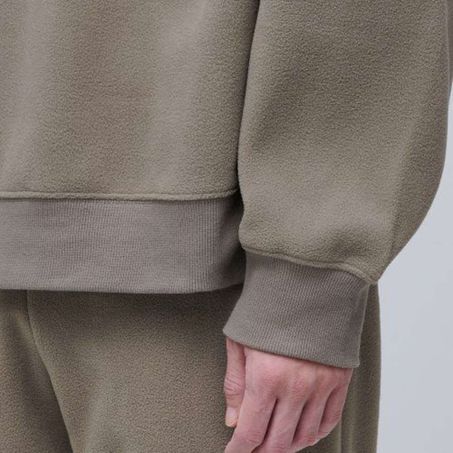 Musinsa Standard Oversized Polar Fleece Sweatshirt – Beige