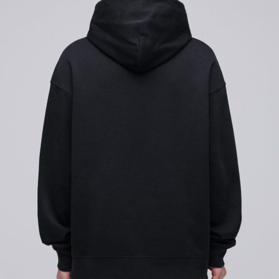 Musinsa Standard Flat Terry Oversized Hooded Sweatshirt – Black