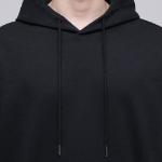 Musinsa Standard Flat Terry Oversized Hooded Sweatshirt – Black
