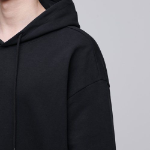 Musinsa Standard Flat Terry Oversized Hooded Sweatshirt – Black