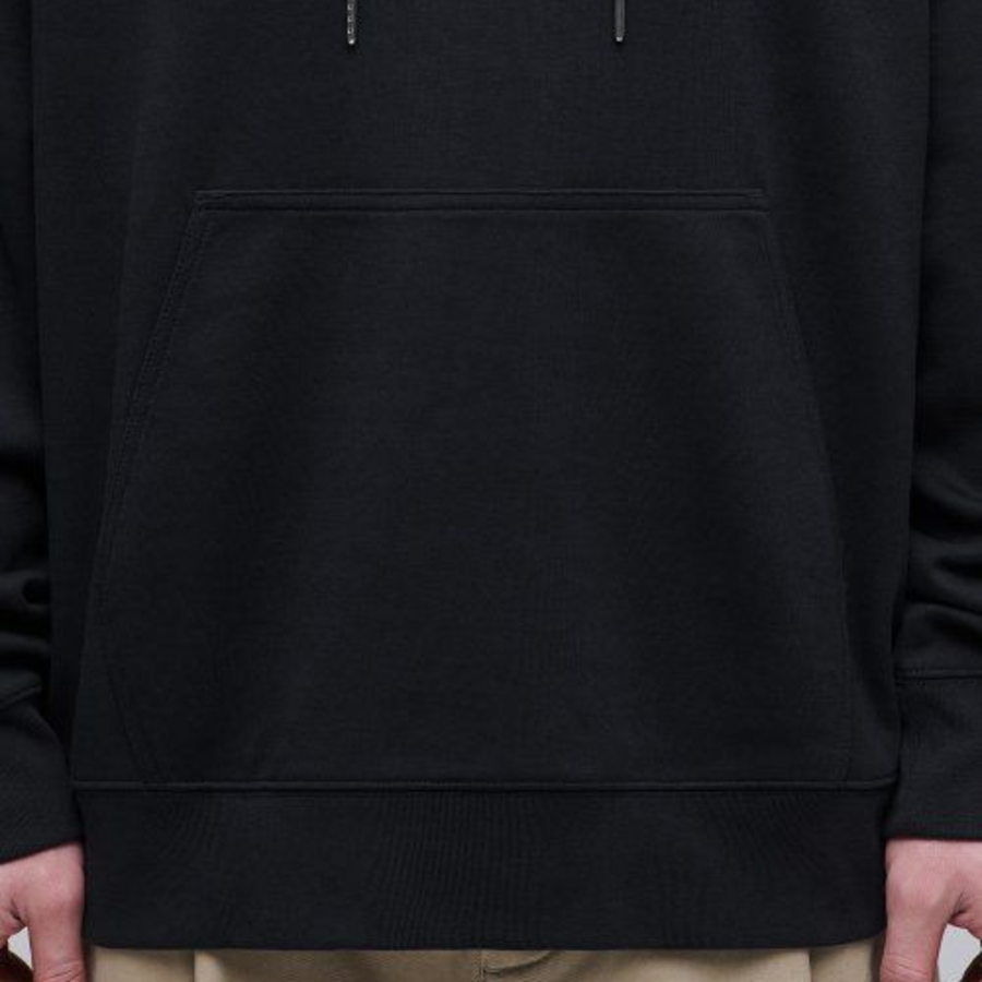 Musinsa Standard Flat Terry Oversized Hooded Sweatshirt – Black