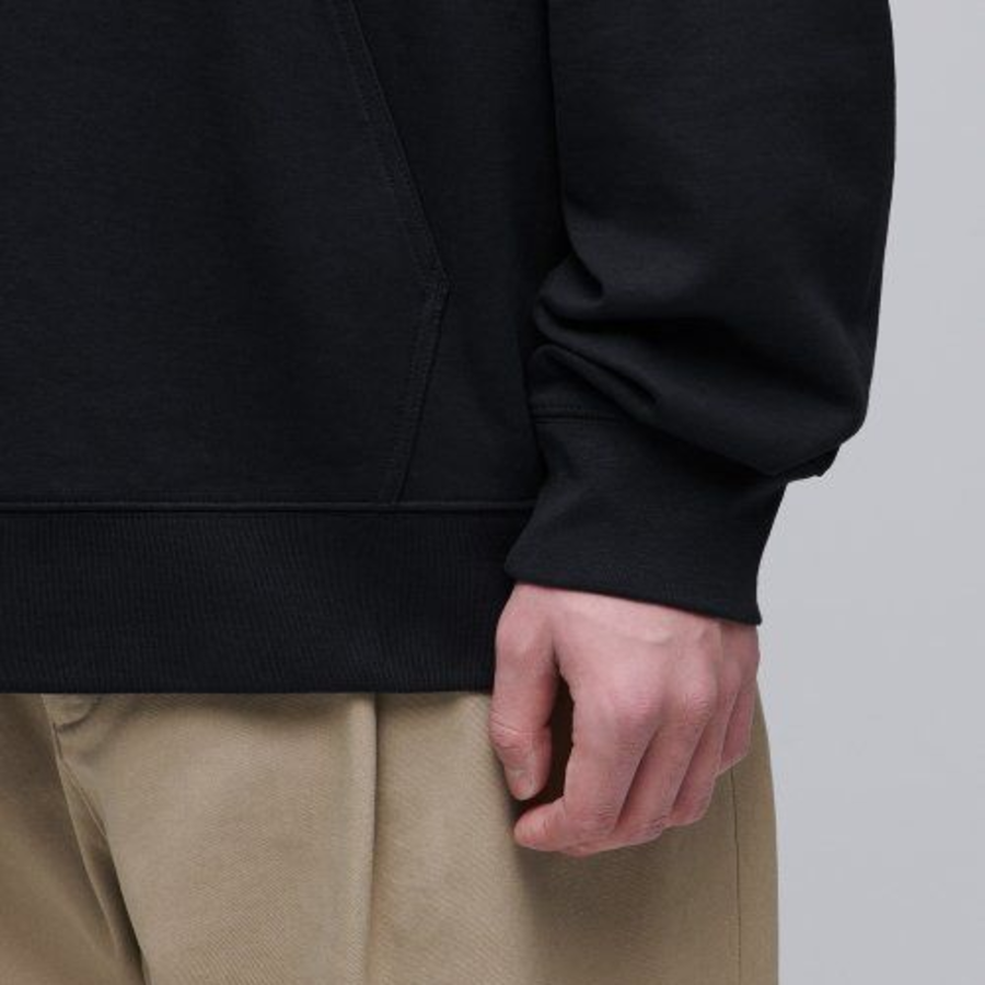 Musinsa Standard Flat Terry Oversized Hooded Sweatshirt – Black