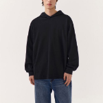Musinsa Standard Hooded Long Sleeve T-Shirt – Black