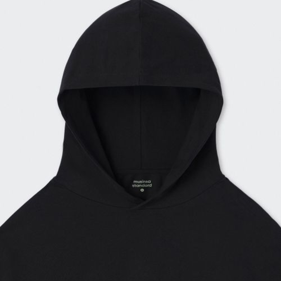 Musinsa Standard Hooded Long Sleeve T-Shirt – Black