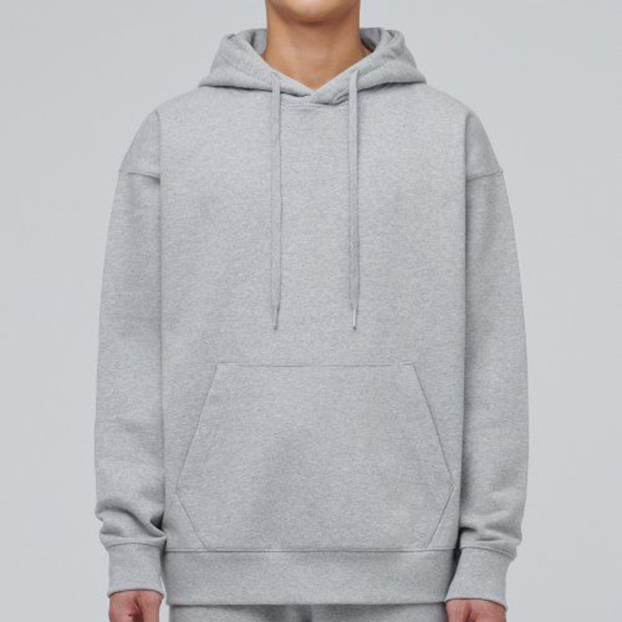 Musinsa Standard Heavyweight Oversized Hooded Sweatshirt – Grey