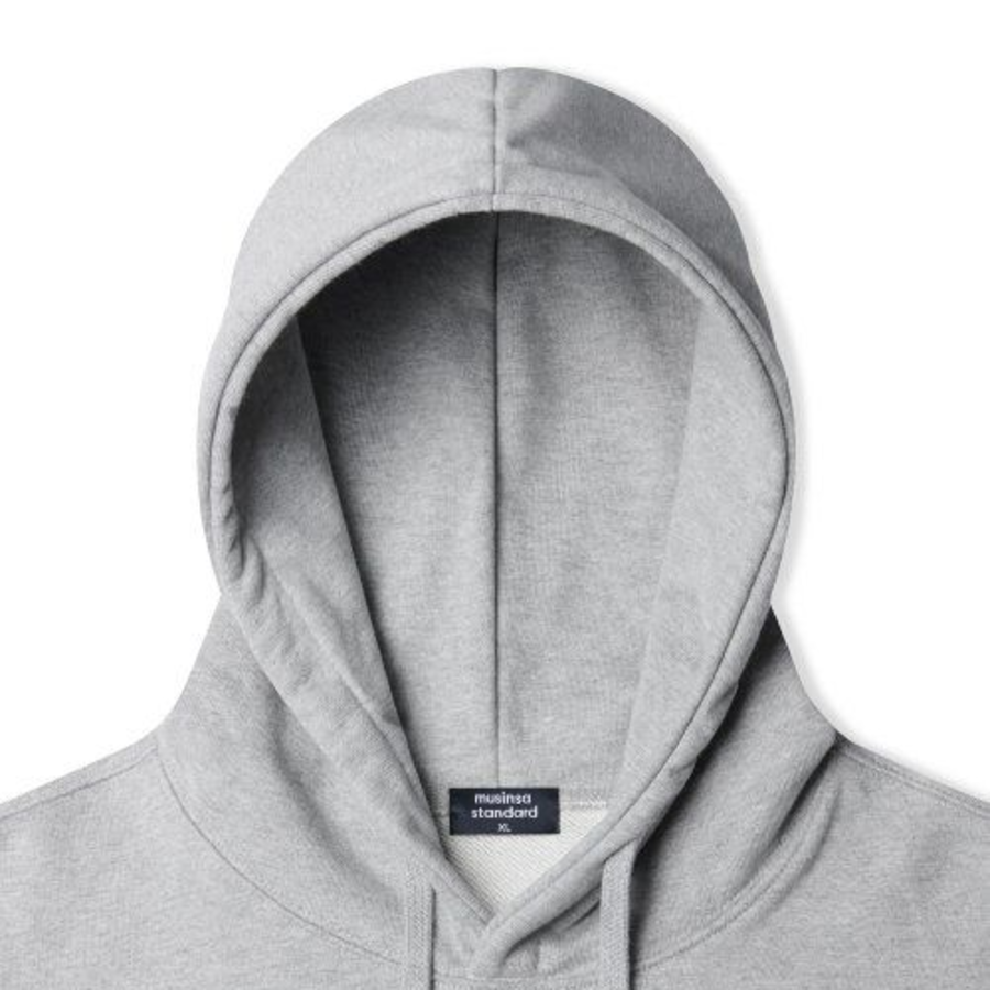 Musinsa Standard Heavyweight Oversized Hooded Sweatshirt – Grey