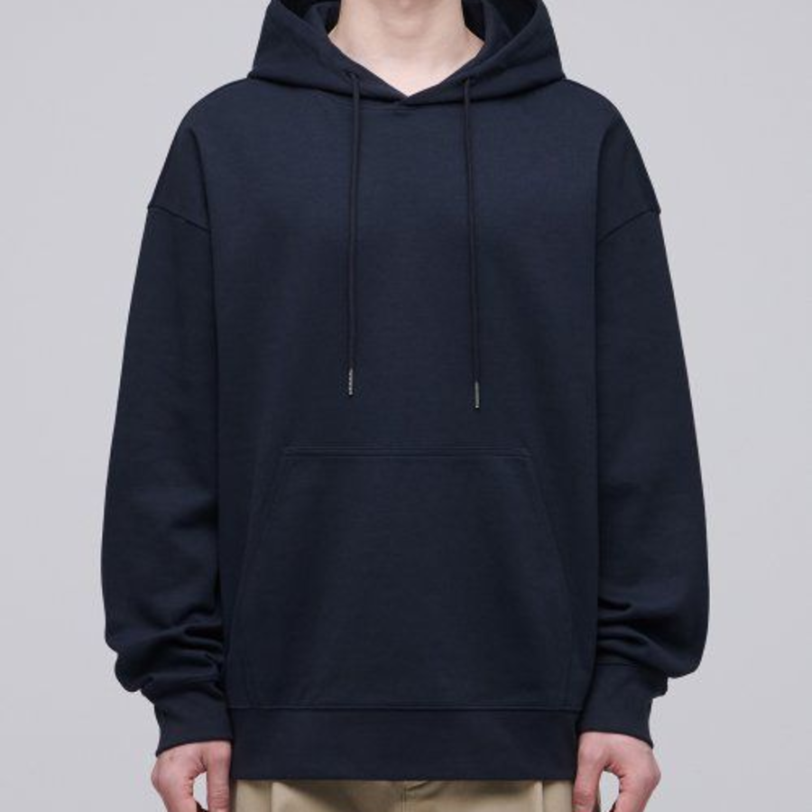 Musinsa Standard Flat Terry Oversized Hooded Sweatshirt – Navy