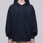 Musinsa Standard Flat Terry Oversized Hooded Sweatshirt – Navy