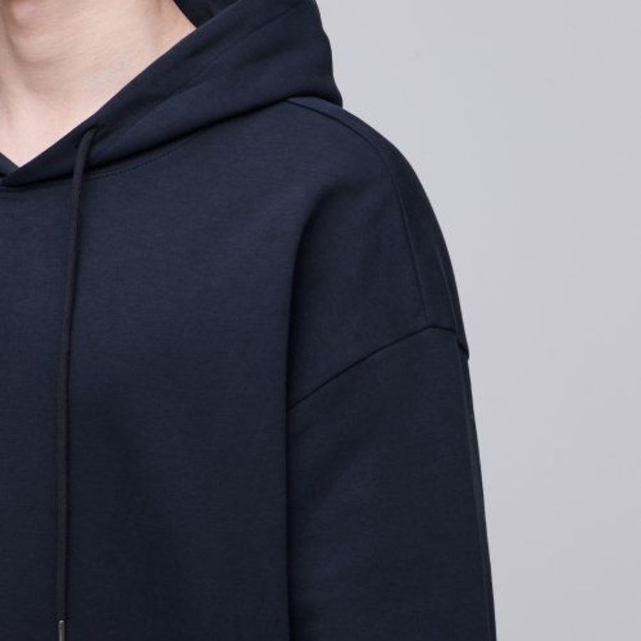 Musinsa Standard Flat Terry Oversized Hooded Sweatshirt – Navy