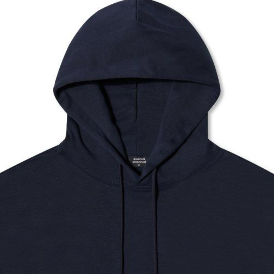 Musinsa Standard Flat Terry Oversized Hooded Sweatshirt – Navy