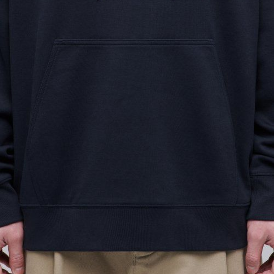 Musinsa Standard Flat Terry Oversized Hooded Sweatshirt – Navy