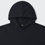 Musinsa Standard Loose Balloon Hooded Sweatshirt – Black