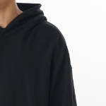 Musinsa Standard Loose Balloon Hooded Sweatshirt – Black