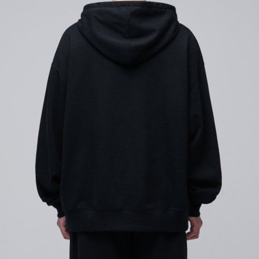 Musinsa Standard Extra Oversized Hooded Sweatshirt – Black