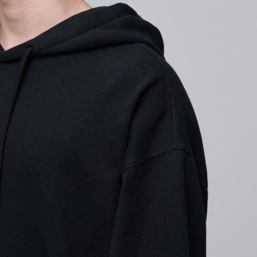 Musinsa Standard Extra Oversized Hooded Sweatshirt – Black