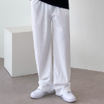 Свободный размер-Слоновая кость-Брюки