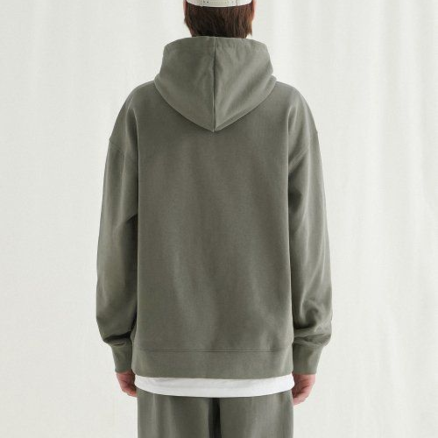 Melange Master Oversized Hooded Sweatshirt – Olive