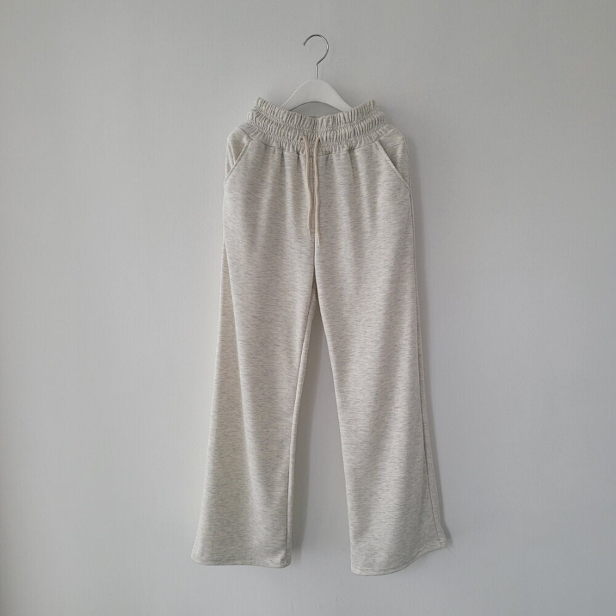 Широкие трикотажные брюки с высокой посадкой и эластичным поясом