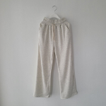 Широкие трикотажные брюки с высокой посадкой и эластичным поясом