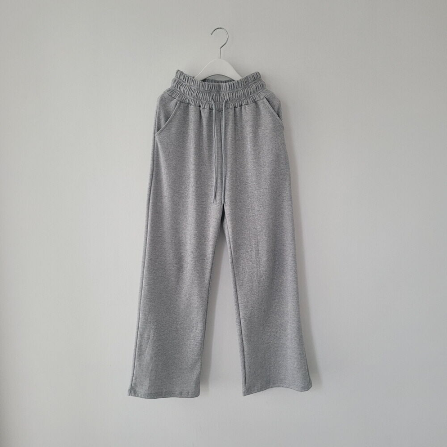 Широкие трикотажные брюки с высокой посадкой и эластичным поясом