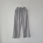 Широкие трикотажные брюки с высокой посадкой и эластичным поясом