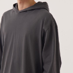 Musinsa Standard Hooded Long Sleeve T-Shirt – Dark Grey
