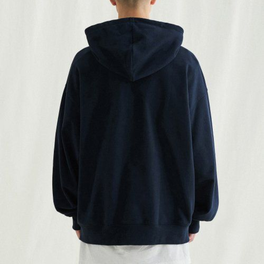 Melange Master Hudson Big Oversized Hooded Sweatshirt – Navy